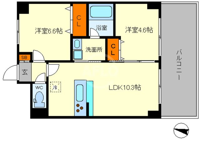 エスペランサ海老江　海老江西小学校区の間取り|エスペランサ海老江　間取り