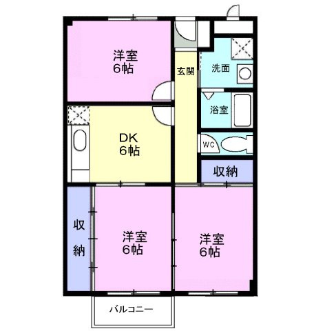 エルディム古谷の間取り