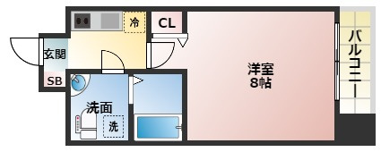SERENiTE北浜の間取り
