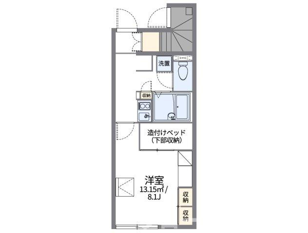 レオパレスハイメゾン坂出の間取り