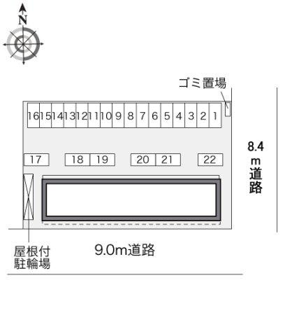 レオパレスハイメゾン坂出の区画図