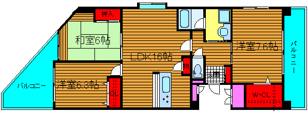 オーデブルージュの間取り