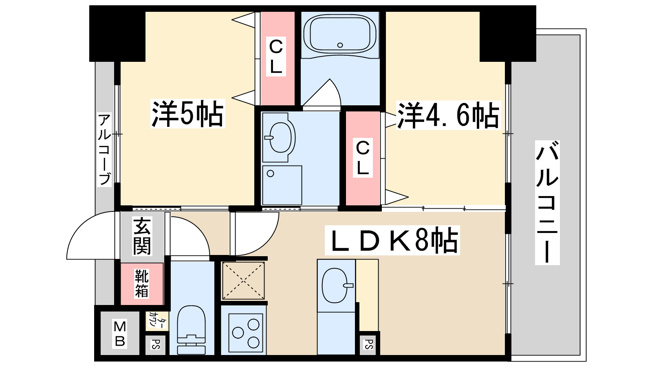 【間取り】 | エステムコート新大阪9グランブライト