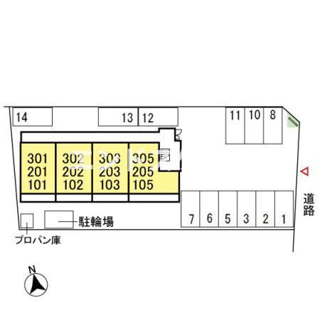 シャトル ブランの区画図|高崎、前橋のお部屋探しはエンドスケープまで！お客様の理想お聞かせ下さい♪