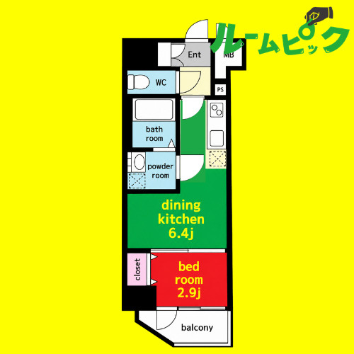 CREST TAPP名古屋山王　名古屋市賃貸　仲介手数料無料の間取り