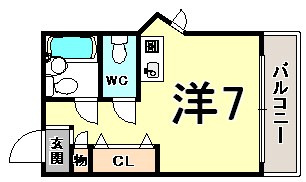 ヒラボウマンション国香通の間取り