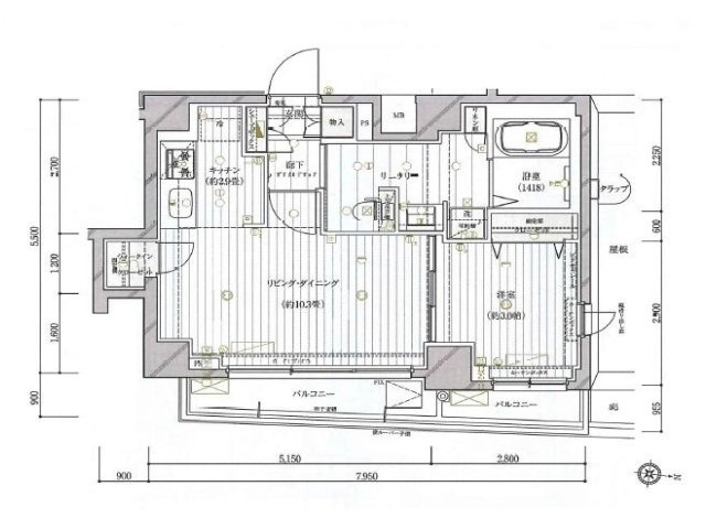 レガリス高円寺の間取り