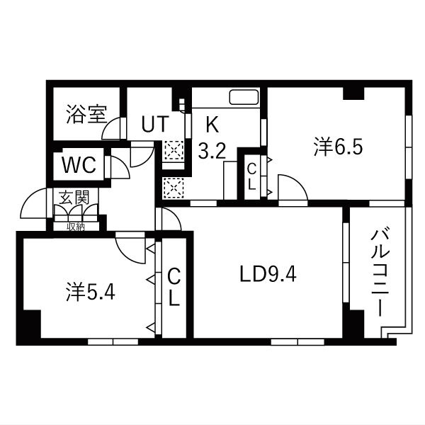 エステムコート心斎橋アルテールの間取り