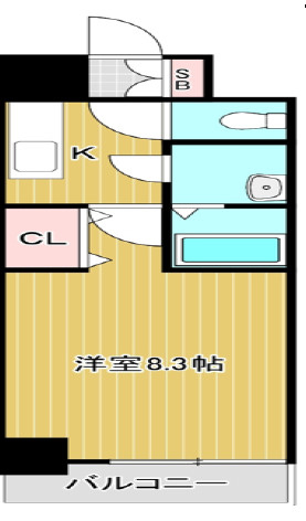 ワールドアイ阿波座パークサイドの間取り