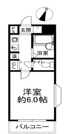 香川ハイツ御影イーストの間取り