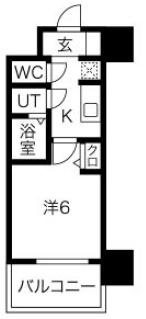 プレサンス南堀江の間取り