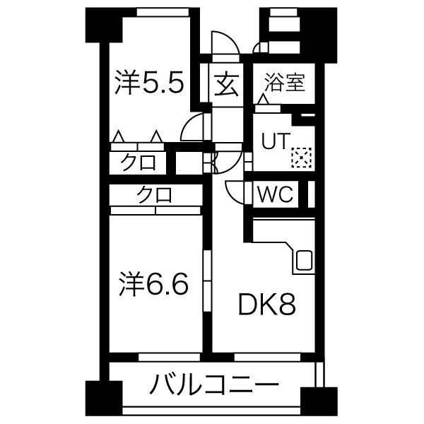 ヒルクレスト博多駅の間取り