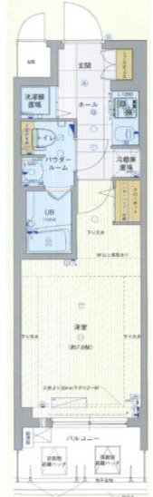 エスライズ東心斎橋の間取り