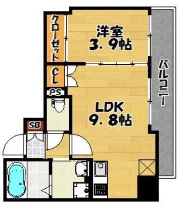 グランパーク県庁前の間取り