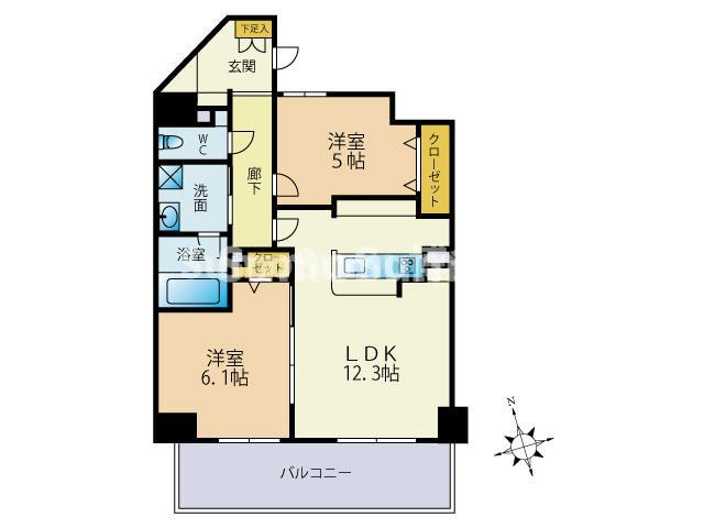 アマビリスＦ箱崎の間取り