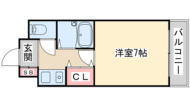 【間取り】 | シャトレ豊津1