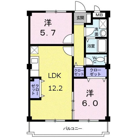 【間取り】 | アメニティ前栽２号館