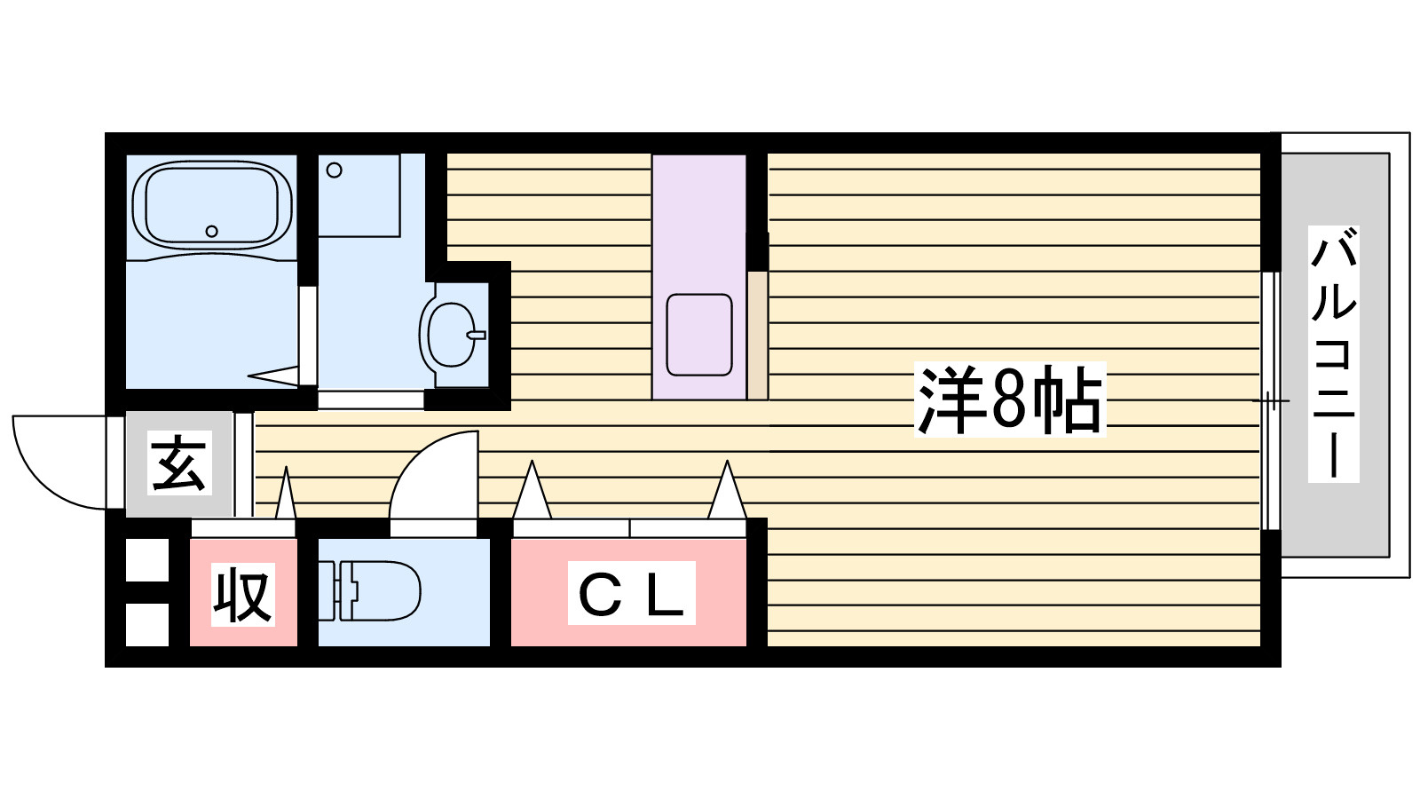 ハイツボナールⅡの間取り