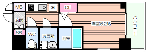 【間取り】 | エスリード江坂アルテリア