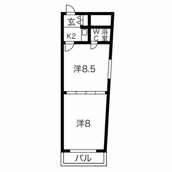 【間取り】 | 東和マンション広小路