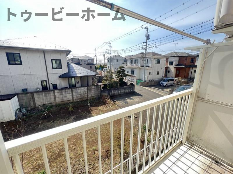 サンライズ狭山のバルコニー|陽当たり良好なバルコニーです