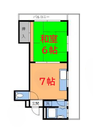 【間取り】 | コーポハラブン | 間取りです