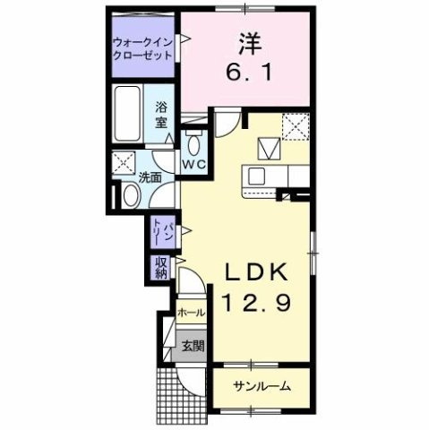 ５ｔｈ　Ａｖｅｎｕｅ　Ｂの間取り