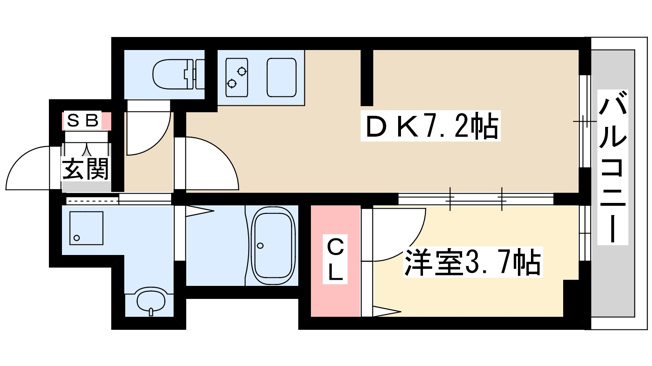 【間取り】 | プレサンス塚本ミッドネクスト