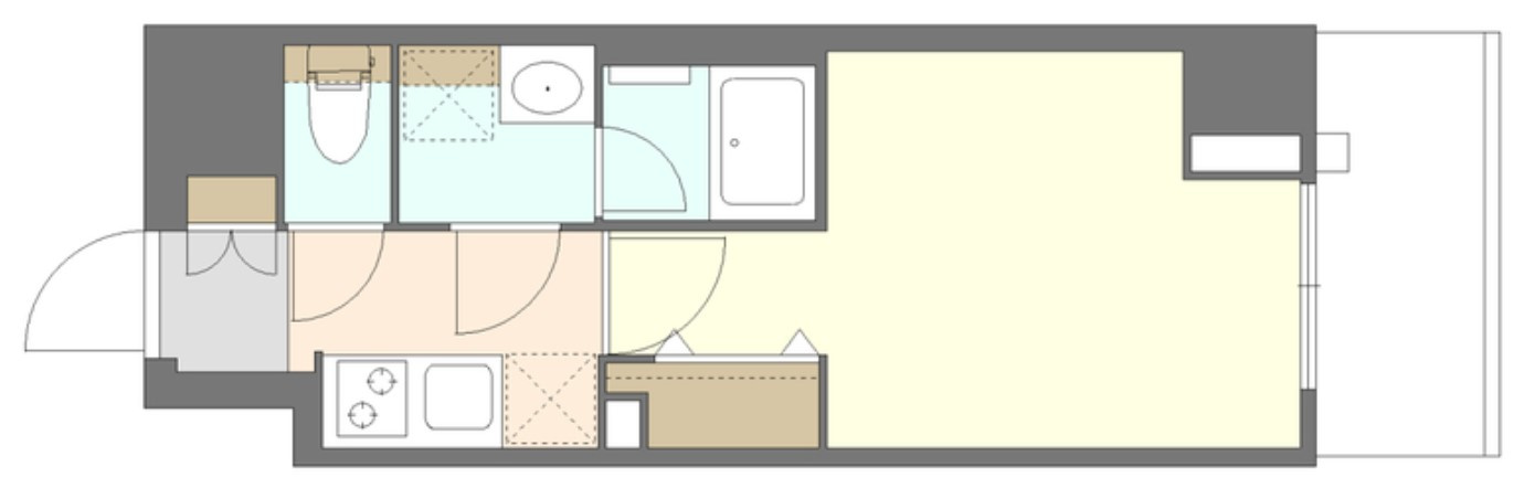 Ｓ－ＲＥＳＩＤＥＮＣＥ原木中山ａｚｕｒｅの間取り