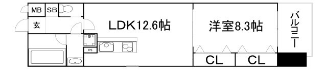 【間取り】 | ラクラス長堀橋