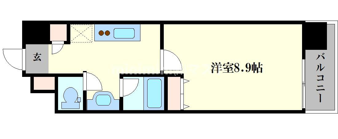アーバンエース夕陽丘パルの間取り