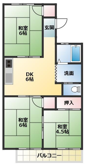 【間取り】 | カースル50A