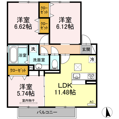 クオーレⅡの間取り