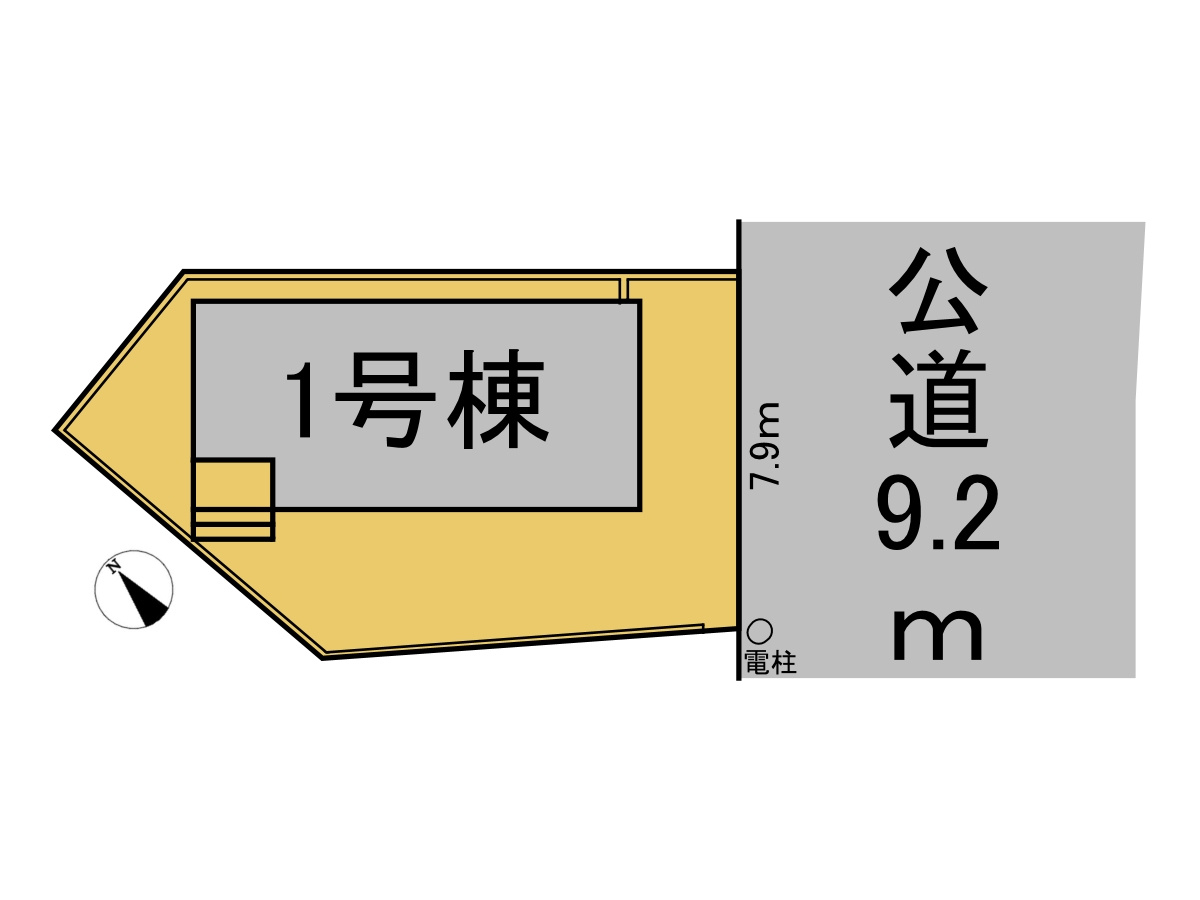 クワイエ　岐阜市吾妻町第１　全１区画分譲の区画図|■区画図
■YAMADA電機の　ヤマダ不動産　株式会社リライフ　
いつでもお問合わせ下さい。
