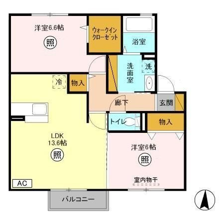 スカイブルー　Ｃの間取り