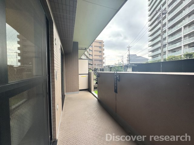 ライオンズガーデン調布多摩川のバルコニー