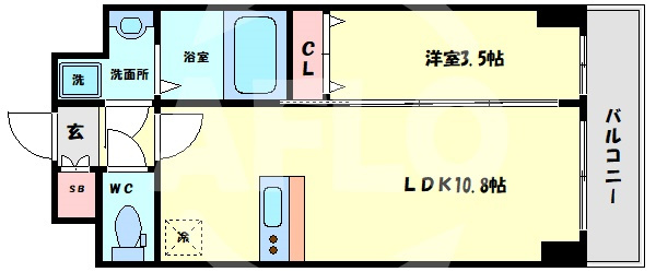エスリード難波THE FIRSTの間取り|エスリード難波THE FIRST　
