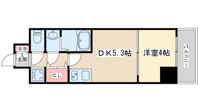 【間取り】 | クレストコート江坂垂水町