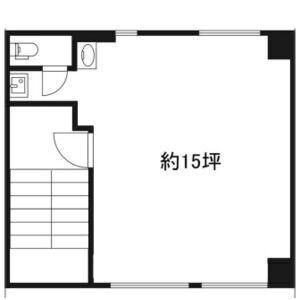 大阪市中央区西心斎橋２丁目の店舗事務所の間取り