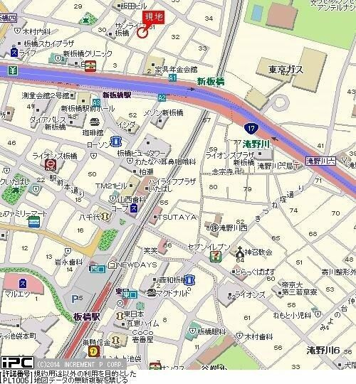 プレール新板橋の地図