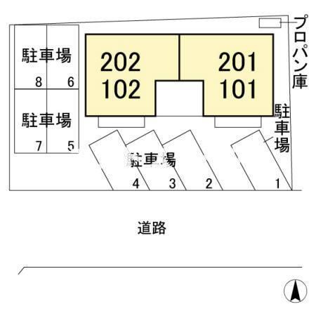 セジュールいしいの区画図|高崎、前橋のお部屋探しはエンドスケープまで！お客様の理想お聞かせ下さい♪
