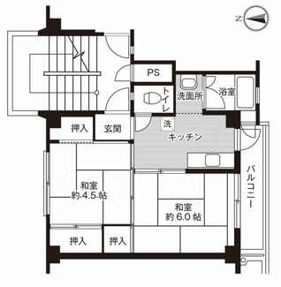 【間取り】 | ビレッジハウス田布施2号棟