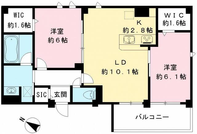 【間取り】 | Ｌｉｌａｓ　Ｖｅｓｔａ（リラ　ヴェスタ）