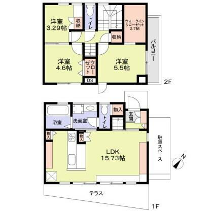 【間取り】 | 大田区東雪谷５丁目戸建