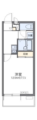 レオパレス拓亀島の間取り