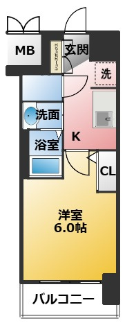 エステムコート名古屋黒川シャルマンの間取り