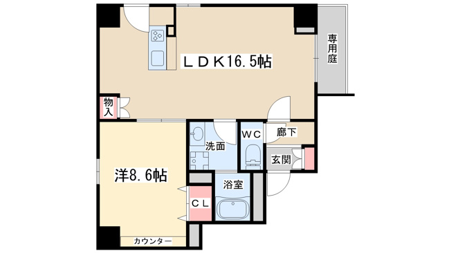 【間取り】 | パークハウス南森町