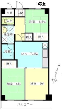 アミカル高橋の間取り