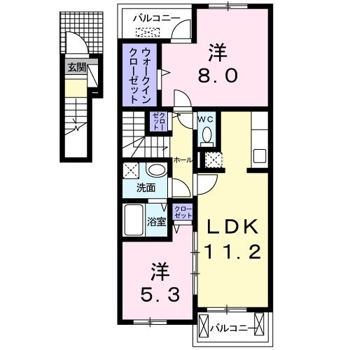 ロザージュ　　刈谷市の賃貸ならクラスホーム刈谷店の間取り
