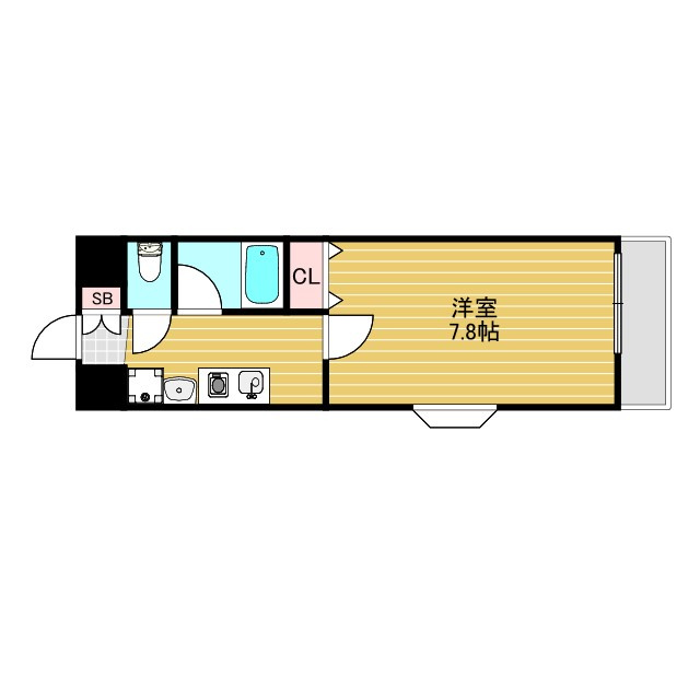 シャインビュー新大阪の間取り